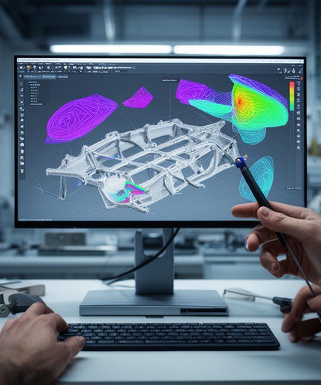 Modelado 3D de una estructura compuesta con simulación por elementos finitos en una estación de trabajo técnica